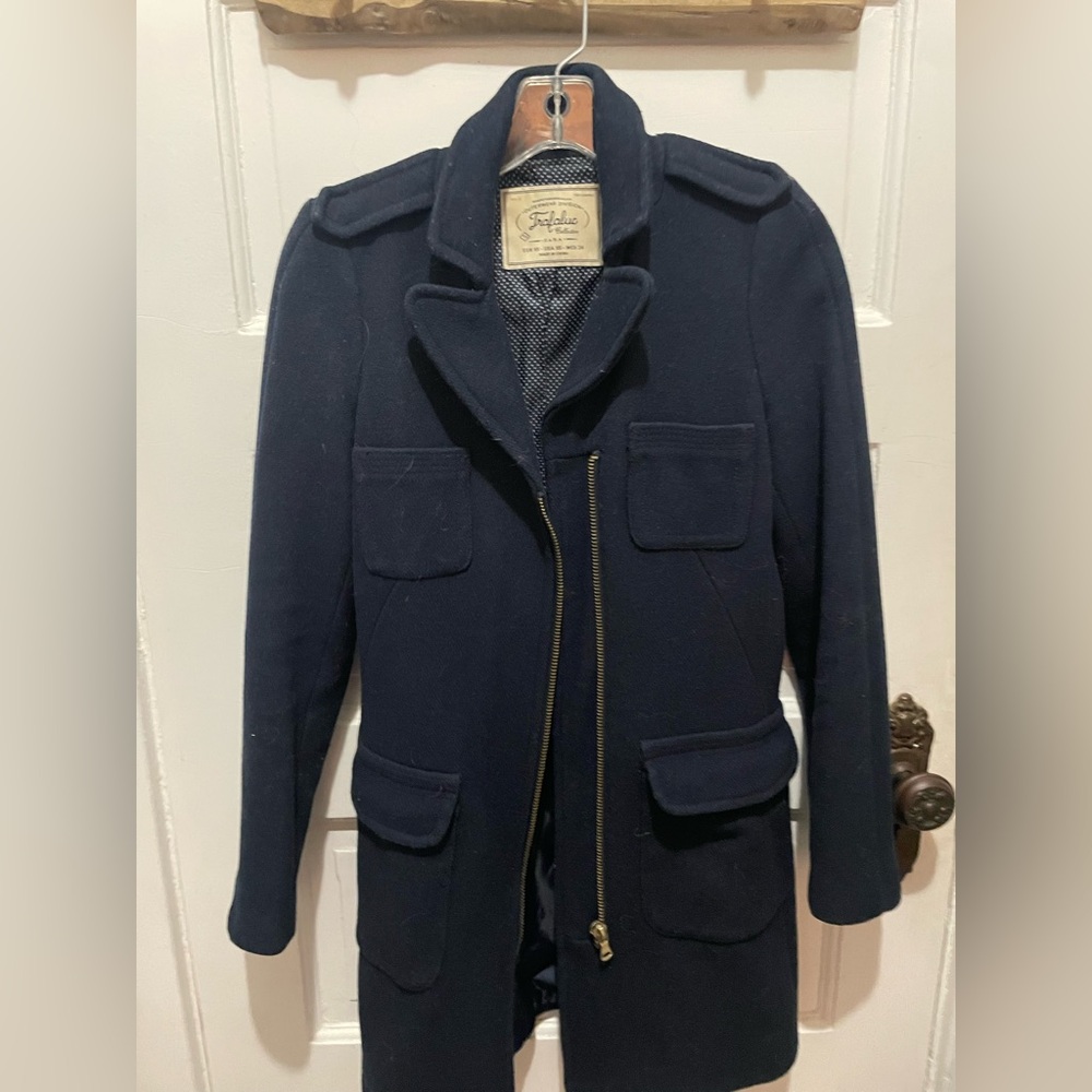 Zara Dark Blue Military Jacket